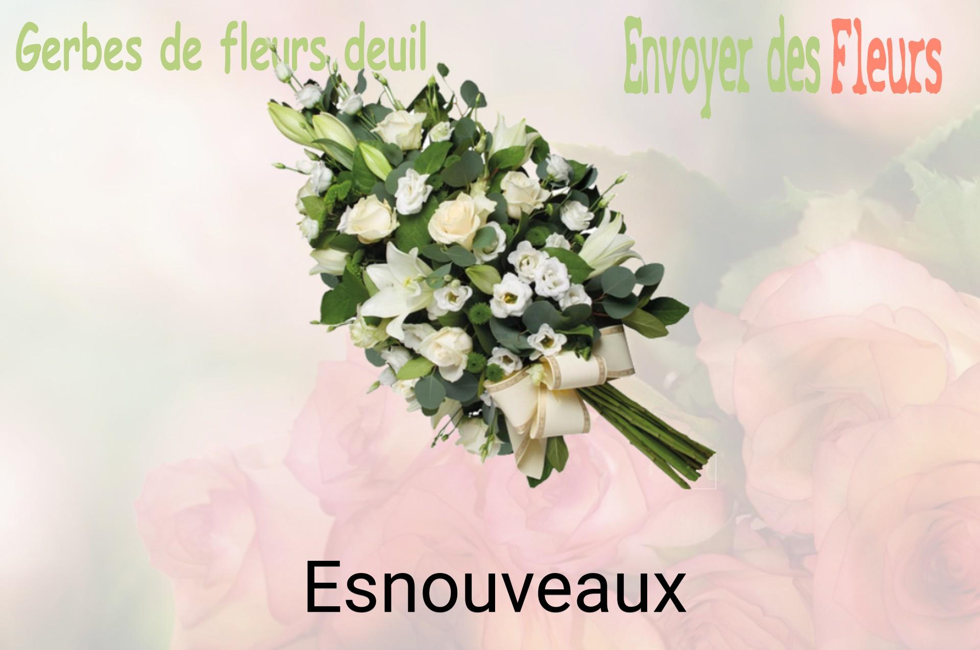 Gerbe de fleurs de deuil livrée à Esnouveaux